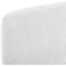  Color_Cream  Size_King  -- Fira Cream Chenille Fabric Upholstered King Bed IMAGE 9