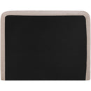  Meridian Fira Taupe Chenille Fabric Upholstered Full Bed IMAGE 5
