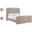  Color_Taupe  Size_Queen  -- Fira Taupe Chenille Fabric Upholstered Queen Bed IMAGE 12
