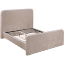  Color_Taupe  Size_Queen  -- Fira Taupe Chenille Fabric Upholstered Queen Bed IMAGE 7