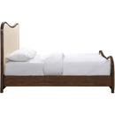  Size_King -- Arvada Cream Vegan Leather Upholstered King Bed IMAGE 3