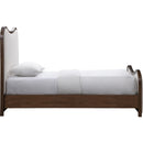  Color_Beige  Size_Twin  -- Arvada Beige Linen Textured Fabric Upholstered Twin Bed IMAGE 3