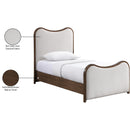 Color_Beige  Size_Twin  -- Arvada Beige Linen Textured Fabric Upholstered Twin Bed IMAGE 8