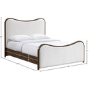  Color_Cream  Size_Full  -- Arvada Cream Linen Textured Fabric Upholstered Full Bed IMAGE 7