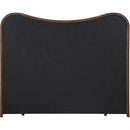  Color_Cream  Size_Queen  -- Arvada Cream Linen Textured Fabric Upholstered Queen Bed IMAGE 4