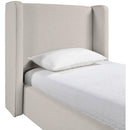  Color_Beige  Size_Twin  --  Kendall Beige Linen Textured Fabric Upholstered Twin Bed IMAGE 7