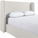  Color_Cream  Size_Full  --  Kendall Cream Linen Textured Fabric Upholstered Full Bed IMAGE 7