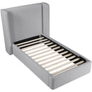  Color_Grey  Size_Twin  --  Kendall Grey Linen Textured Fabric Upholstered Twin Bed IMAGE 6