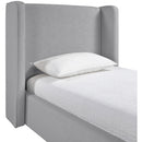  Color_Grey  Size_Twin  --  Kendall Grey Linen Textured Fabric Upholstered Twin Bed IMAGE 7