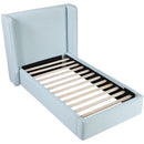  Color_Light Blue  Size_Twin  --  Kendall Light Blue Linen Textured Fabric Upholstered Twin Bed IMAGE 6