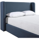  Color_Navy  Size_King  --  Kendall Navy Linen Textured Fabric Upholstered King Bed IMAGE 7