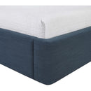  Color_Navy  Size_Twin  --  Kendall Navy Linen Textured Fabric Upholstered Twin Bed IMAGE 8