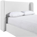  Color_White  Size_Full  --  Kendall White Linen Textured Fabric Upholstered Full Bed IMAGE 7