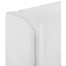  Color_White  Size_Full  --  Kendall White Linen Textured Fabric Upholstered Full Bed IMAGE 9