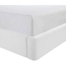  Color_White  Size_Queen  --  Kendall White Linen Textured Fabric Upholstered Queen Bed IMAGE 8