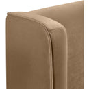  Meridian Kendall Beige Velvet Upholstered Twin Bed IMAGE 7