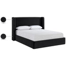  Color_Black  Size_Full  --  Kendall Black Velvet Upholstered Full Bed IMAGE 10