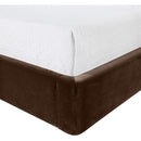 Meridian Kendall Brown Velvet Upholstered Queen Bed IMAGE 6