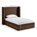  Color_Brown  Size_Twin  --  Kendall Brown Velvet Upholstered Twin Bed IMAGE 9