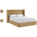  Color_Camel  Size_King  --  Kendall Camel Velvet Upholstered King Bed IMAGE 10