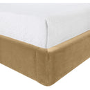  Meridian Kendall Camel Velvet Upholstered King Bed IMAGE 6