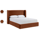  Color_Cognac  Size_Queen  --  Kendall Cognac Velvet Upholstered Queen Bed IMAGE 10