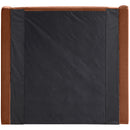  Meridian Kendall Cognac Velvet Upholstered Twin Bed IMAGE 3