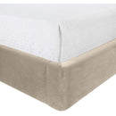  Meridian Kendall Cream Velvet Upholstered King Bed IMAGE 6