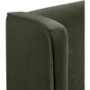  Color_Green  Size_Full  --  Kendall Green Velvet Upholstered Full Bed IMAGE 7