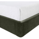  Meridian Kendall Green Velvet Upholstered King Bed IMAGE 6