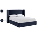  Color_Navy  Size_Full  --  Kendall Navy Velvet Upholstered Full Bed IMAGE 10