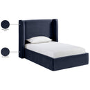  Color_Navy  Size_Twin  --  Kendall Navy Velvet Upholstered Twin Bed IMAGE 10