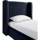 Color_Navy  Size_Twin  --  Kendall Navy Velvet Upholstered Twin Bed IMAGE 4