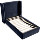  Color_Navy  Size_Twin  --  Kendall Navy Velvet Upholstered Twin Bed IMAGE 5