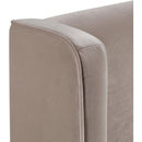  Color_Taupe  Size_Full  --  Kendall Taupe Velvet Upholstered Full Bed IMAGE 7