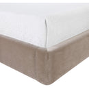 Meridian Kendall Taupe Velvet Upholstered King Bed IMAGE 6