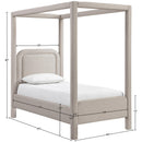  Color_Beige  Size_Twin  -- Salina Beige Linen Textured Fabric Upholstered Twin Bed IMAGE 10