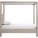  Color_Beige  Size_Twin  -- Salina Beige Linen Textured Fabric Upholstered Twin Bed IMAGE 4