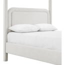  Color_Cream  Size_Full  -- Salina Cream Linen Textured Fabric Upholstered Full Bed IMAGE 7