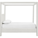  Color_Cream  Size_King  -- Salina Cream Linen Textured Fabric Upholstered King Bed IMAGE 4