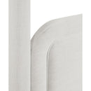  Color_Cream  Size_King  -- Salina Cream Linen Textured Fabric Upholstered King Bed IMAGE 8