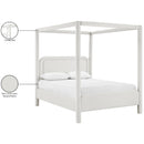 Color_Cream  Size_Queen  -- Salina Cream Linen Textured Fabric Upholstered Queen Bed IMAGE 11