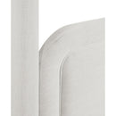  Meridian Salina Cream Linen Textured Fabric Upholstered Queen Bed IMAGE 8