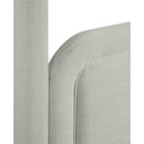  Color_Grey  Size_Queen  -- Salina Grey Linen Textured Fabric Upholstered Queen Bed IMAGE 8
