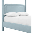  Color_Light Blue  Size_Full  -- Salina Light Blue Linen Textured Fabric Upholstered Full Bed IMAGE 7