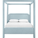  Color_Light Blue  Size_King  -- Salina Light Blue Linen Textured Fabric Upholstered King Bed IMAGE 3