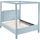  Color_Light Blue  Size_King  -- Salina Light Blue Linen Textured Fabric Upholstered King Bed IMAGE 6