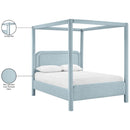  Color_Light Blue  Size_Queen  -- Salina Light Blue Linen Textured Fabric Upholstered Queen Bed IMAGE 11