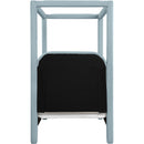  Color_Light Blue  Size_Twin  -- Salina Light Blue Linen Textured Fabric Upholstered Twin Bed IMAGE 5