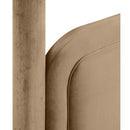 Meridian Salina Beige Velvet Upholstered Twin Bed IMAGE 9